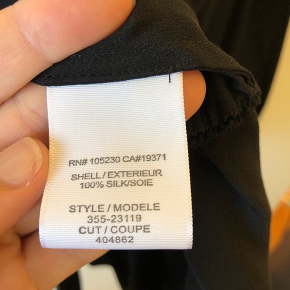 Joie Vertigo Silk Peplum Blouse in Black - Picture 4 of 6